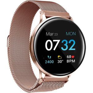 ITouch Sport  3 Rose Gold-Tone Mesh Strap Fitness Tracker Smartwatch, 45mm